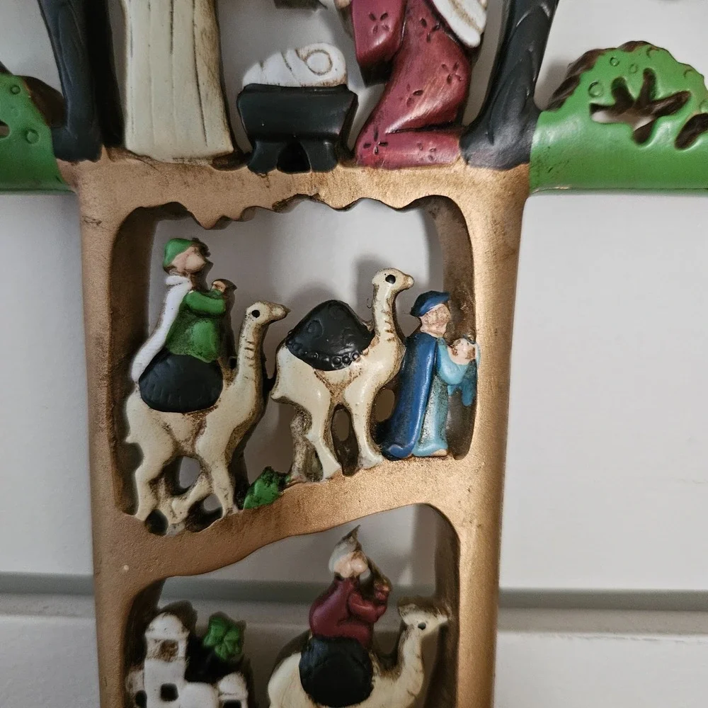 Nativity Wall Cross Made in China Christmas‎ Religious Decor 12